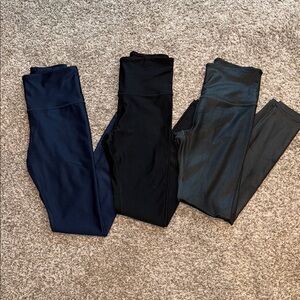Three Athleta Elation Shine Tight XS